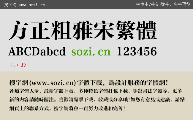 方正粗雅宋繁体-大预览.gif