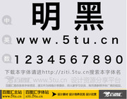 明黑-B(即明黑粗体 MingHei_B