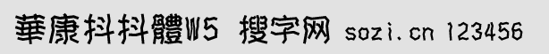 华康抖抖体W5