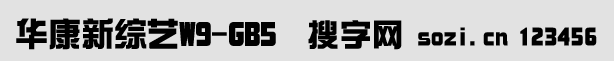 华康新综艺体W9-GB5