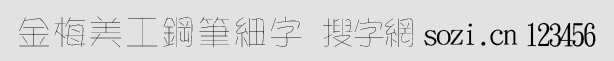 金梅美工钢笔细字