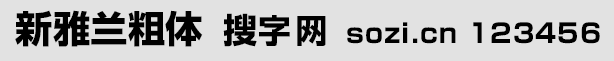 新雅兰粗体