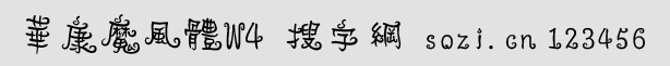 华康魔风体W4