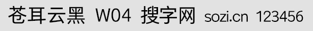 苍耳云黑W04