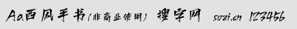 Aa西风手书
