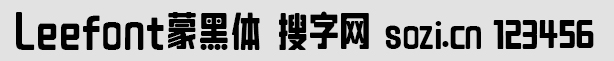 Leefont蒙黑体