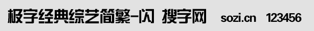 极字经典综艺简繁-闪