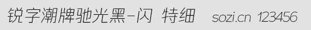 锐字潮牌驰光黑-闪 特细